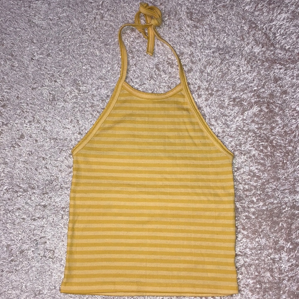 American Eagle Golden Yellow Halter Top